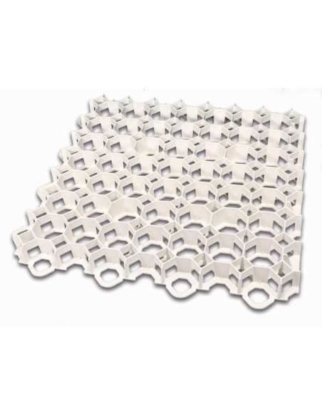 Plaque stabilisatrice nid d'abeille Blanc 50cm x 50cm x 4 cm