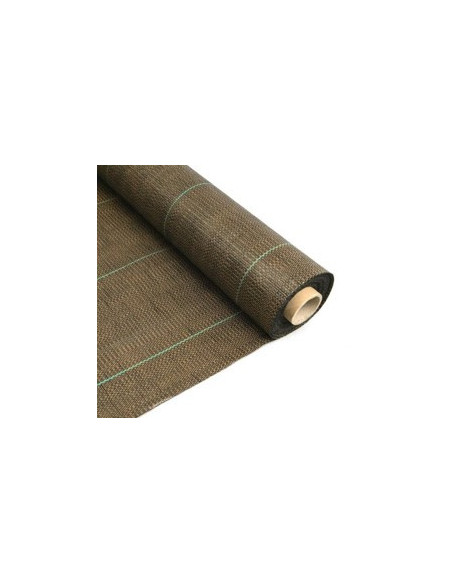 Toile Paillage Marron rouleau  200 cm x 100 mt  - 100 gr/m2 (200m2 )