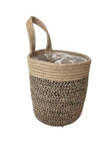 Cesta maceta para colgar a la pared.