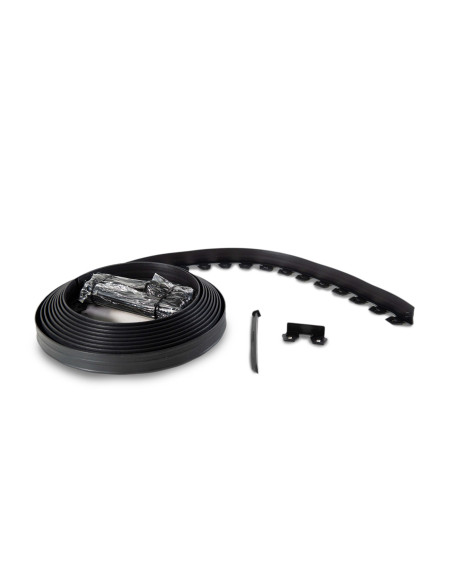 Profilé L séparateur Plastique reciclé Noir 3,8cm x 9 mt